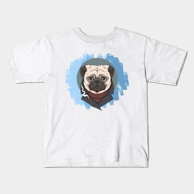 Dogs Are My Favorite People Kids T-Shirt by Prilidiarts